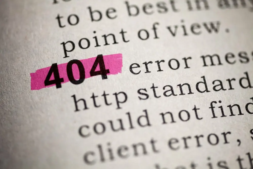 מה זה עמוד 404
